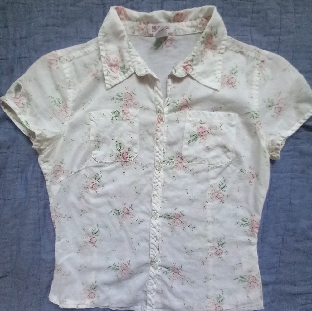 Hollister Blouse 100% Cotton